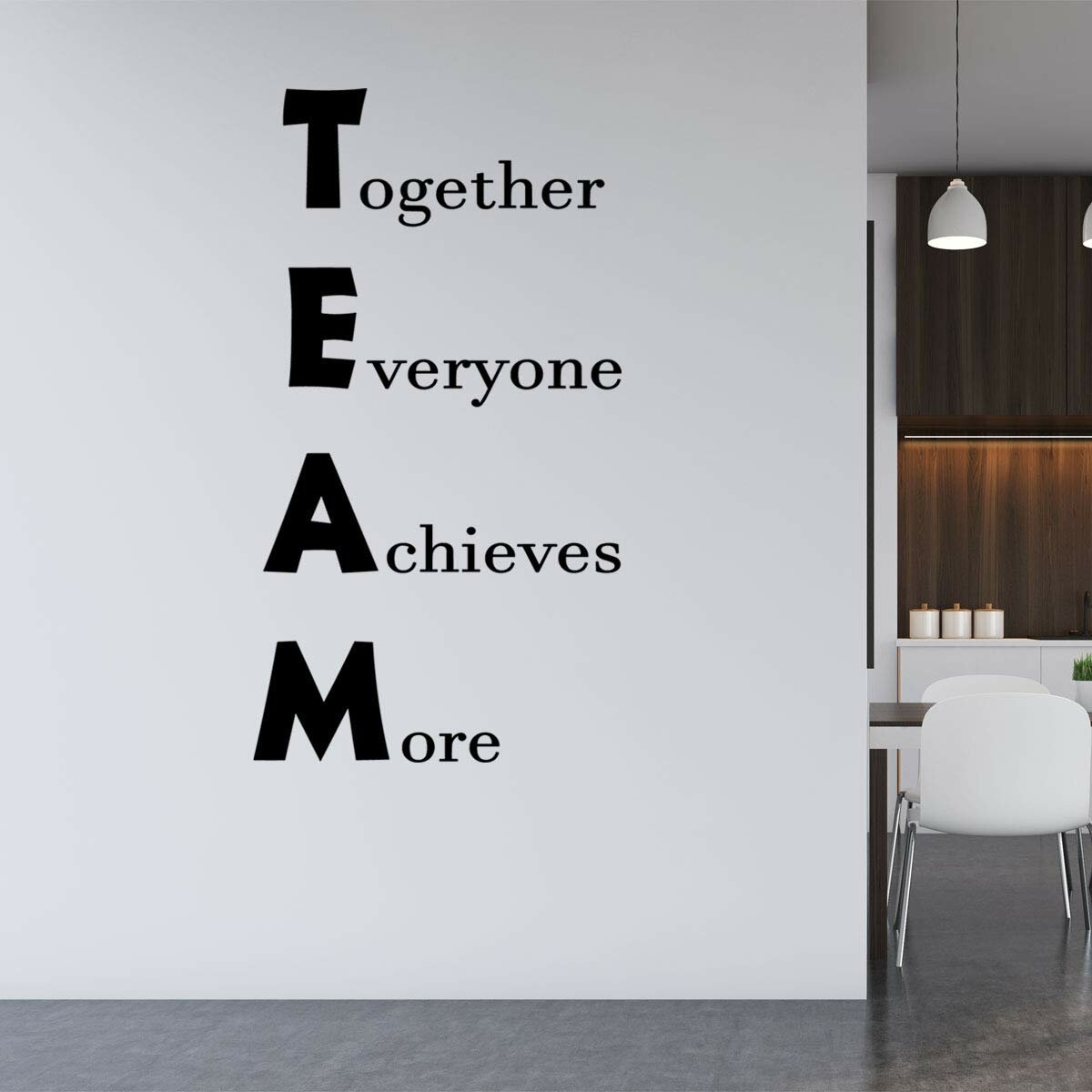 Inspiration Wall Decal Team Work Employees Quote Home Room Vinyl Removable Decor