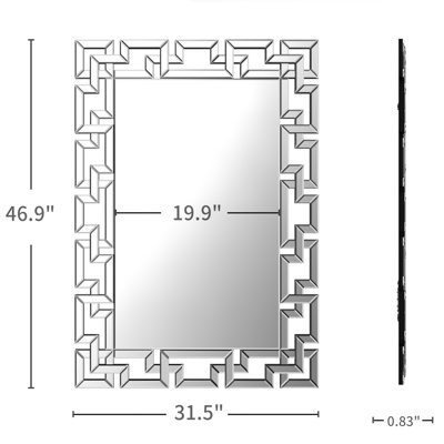 Hamp Beveled Venetian Accent Mirror 46.9x31.5 