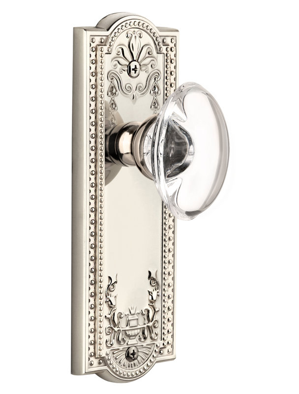 Single Dummy Timeless Bronze Grandeur Parthenon Plate with Provence Crystal Knob