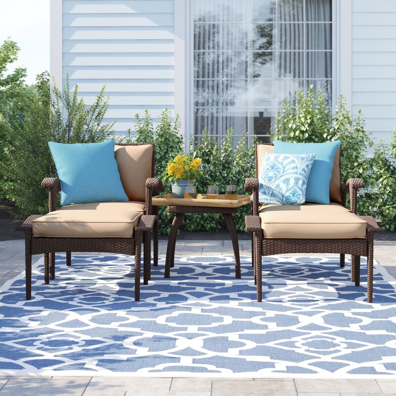 Sol 72 Outdoor Beacon 5 Piece Seating Group With Cushions Reviews Wayfair