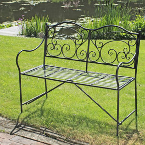 Gartenbank Vesuv aus Edelstahl von Caracella