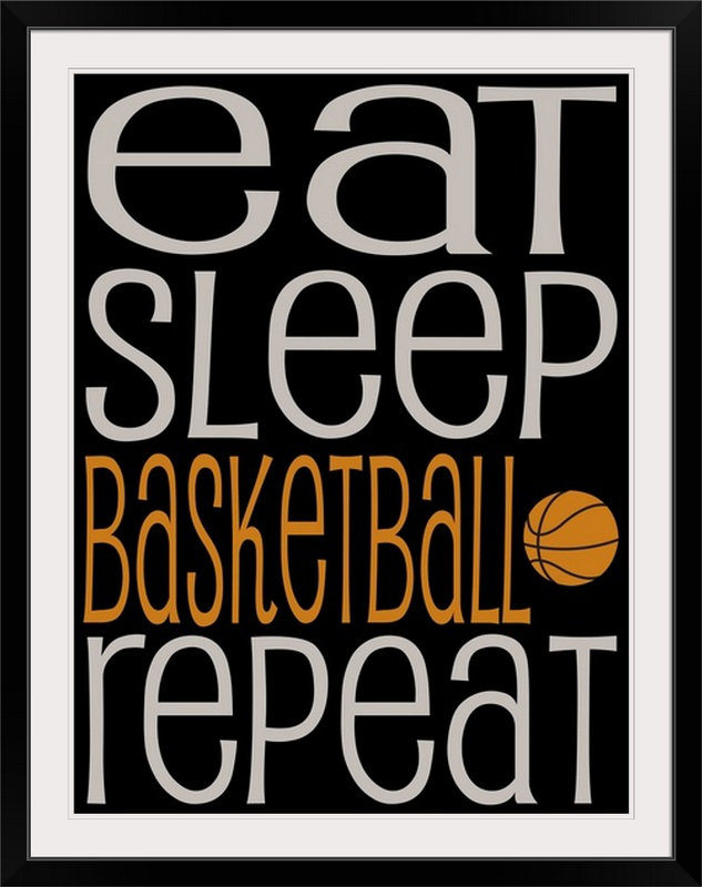 Great Big Canvas Hobbies Eat Sleep Repeat Basketball By Kate