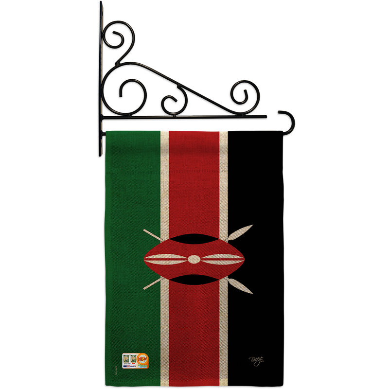 Breeze Decor Kenya 2 Sided Burlap 19 X 13 In Garden Flag Wayfair
