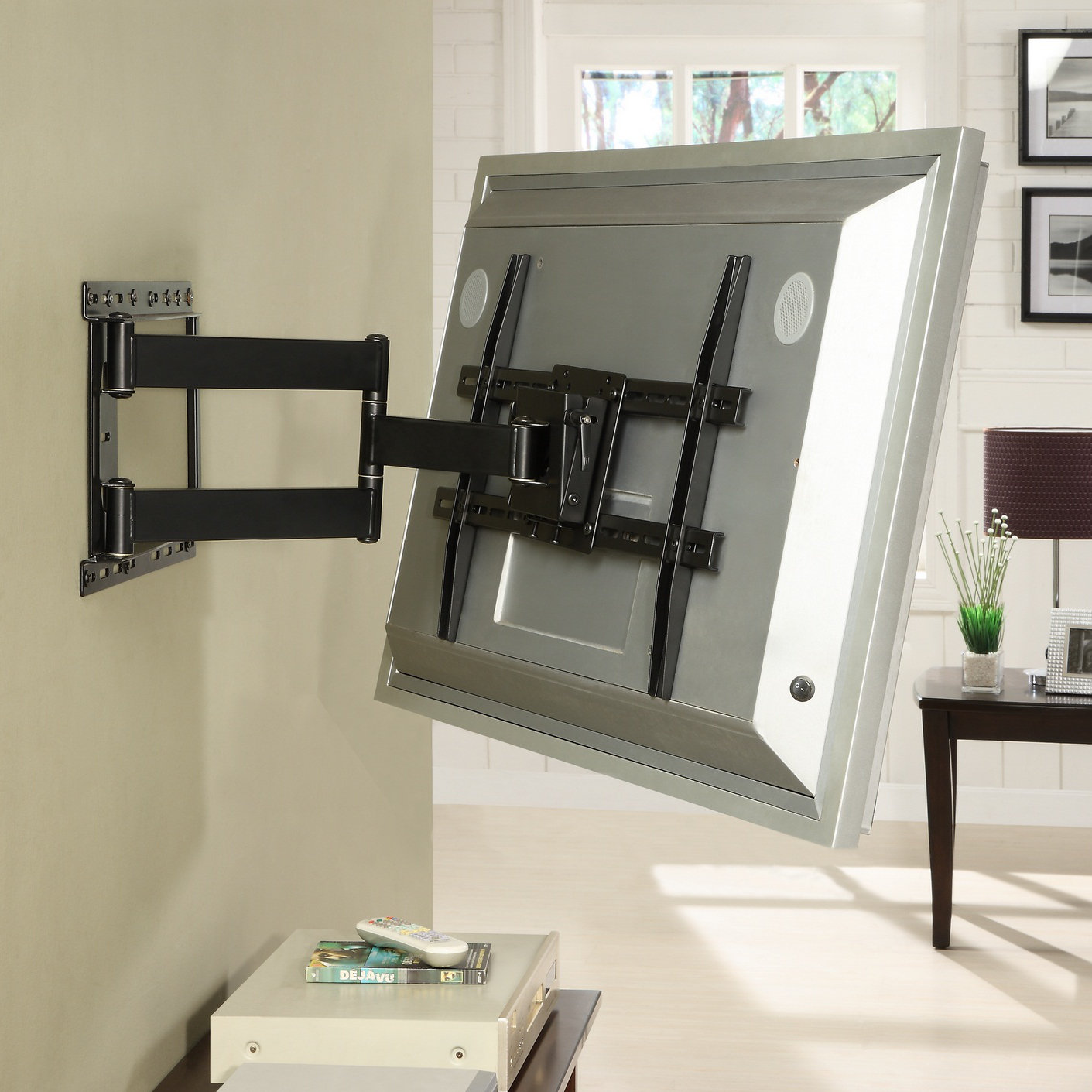 Atlantic Large Full Motion Articulating Armswiveltilt Wall Mount For Atlantic Large Full Motion Articulating Armswiveltilt Wall Mount For 19 80 Flat Panel Screens In Black Reviews Wayfair