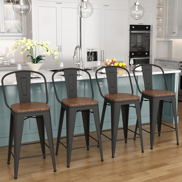 wayfair metal counter stools