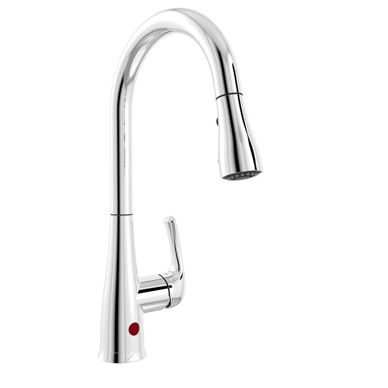 Keeney Essentials Pull Down Touchless Single Handle Kitchen Faucet With Soap Dispenser Wayfair