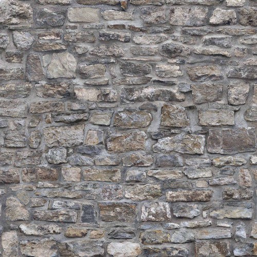 Old Stone Wall 3.36m x 336cm Wallpaper East Urban Home