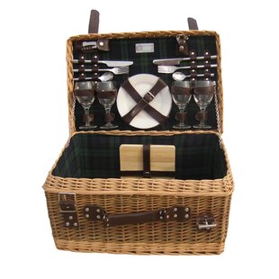 Shire Fitted Picnic Basket By Alpen Home