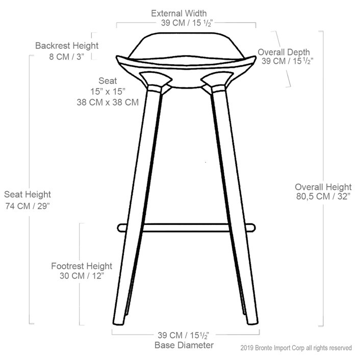 Set of 2 White Bronte Living Leatherette Bar Stool 360 Swivel High Back Rest Adjustable Height Base with Hard Floor Protection Plastic