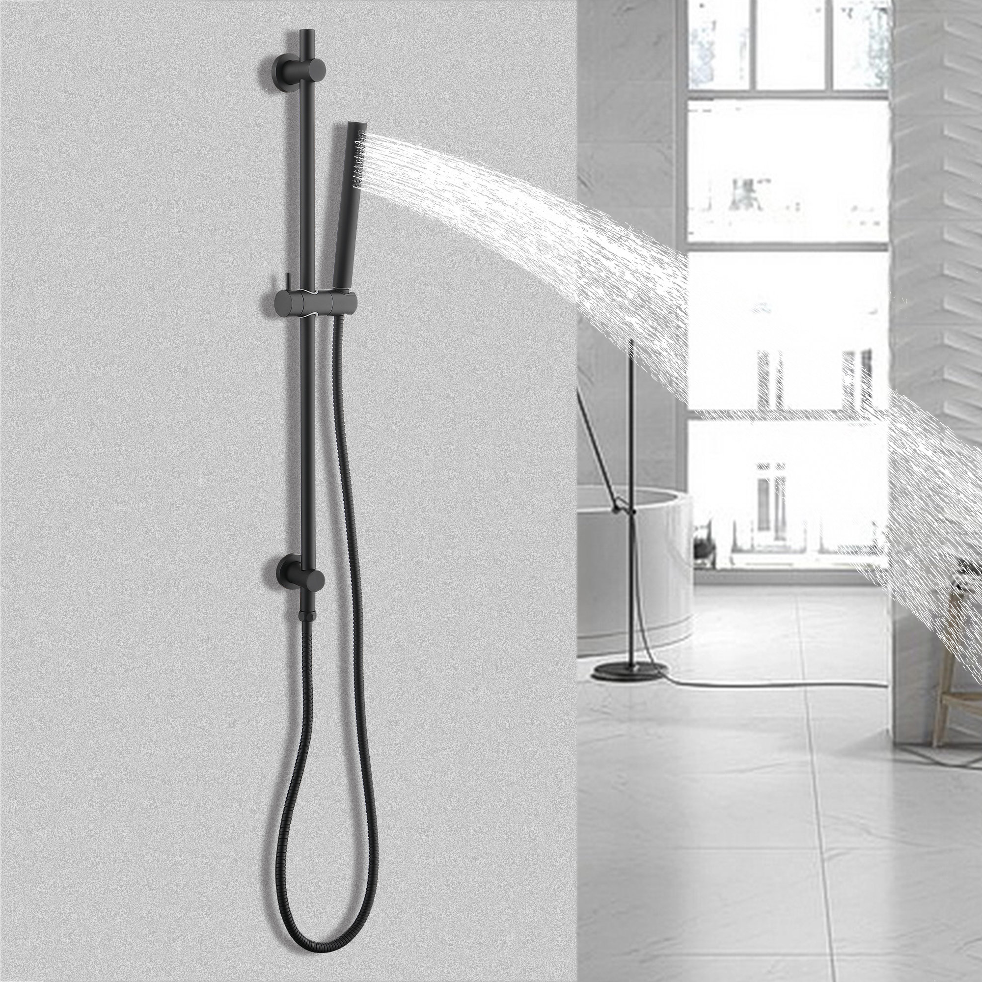 Homein EcoPerformance Handheld Shower Head With Slide Bar Wayfair