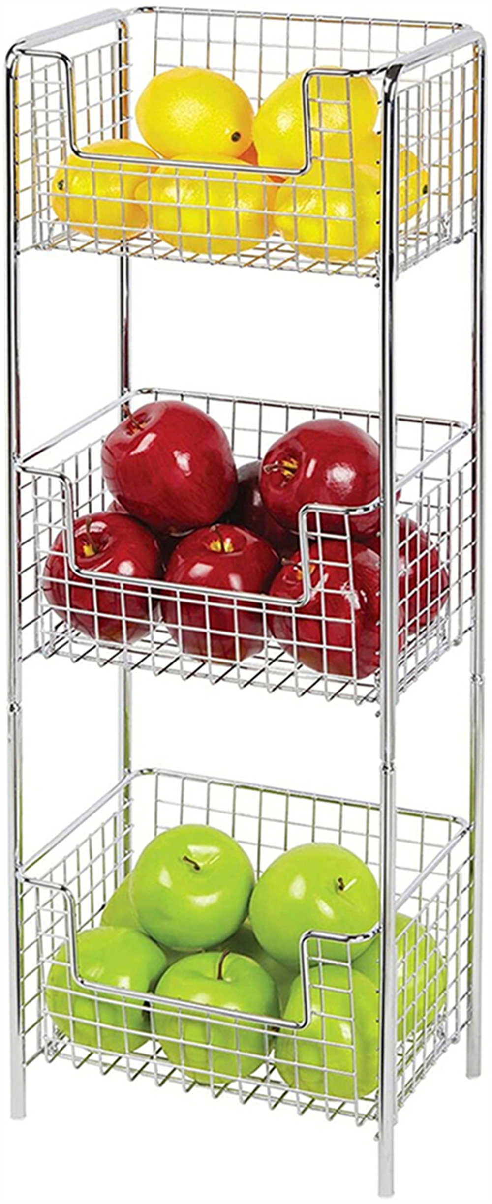 YIP 3 Tier Vertical Standing Kitchen Pantry Food Shelving Unit