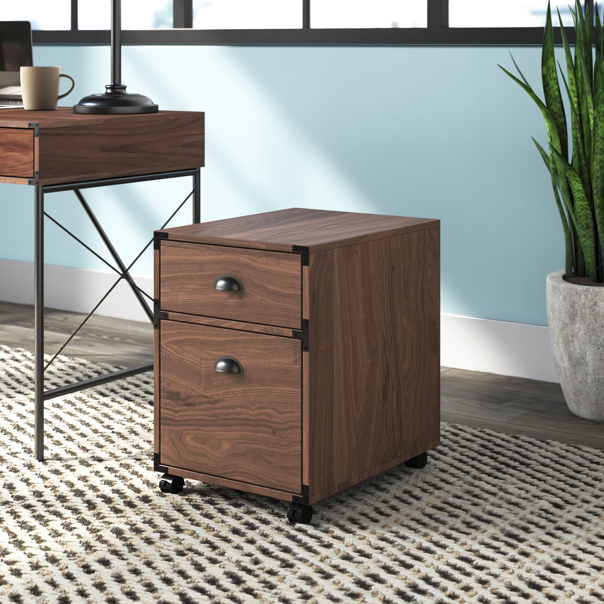 Williston Forge Orman 2 Drawer Mobile Vertical Filing Cabinet Reviews