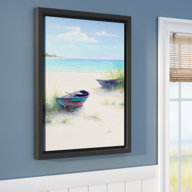 Beachcrest Home Sambataro South Coral Beach Framed Painting Print