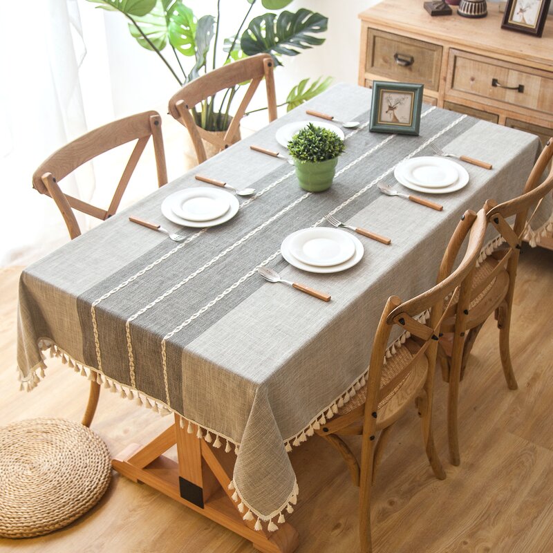 rectangle table linens