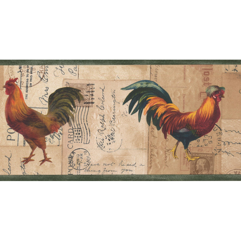 Fleur De Lis Living Driffield Rooster Chicken On Postcard 7 L X