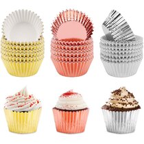 Random 100 pcs Cupcake Liner Baking Cups Mold Paper Muffin Cases Cake Decor LB 