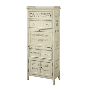 Luna 4 Drawer 3 Door Accent Cabinet