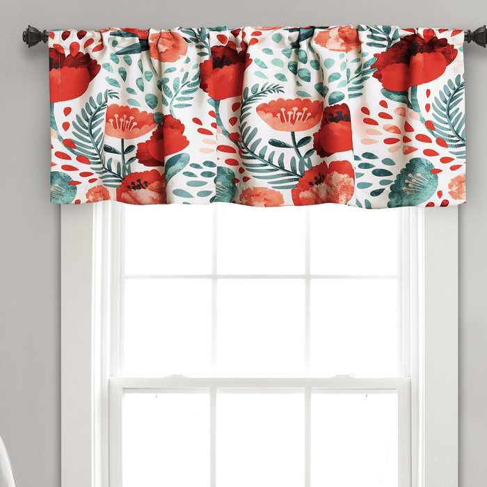 Allegro Poppy Garden Room Darkening 52 Window Valance Allegro Poppy Garden Room Darkening 52 Window Valance