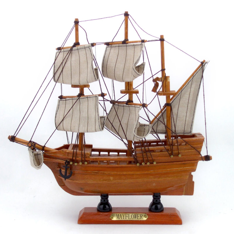 Breakwater Bay Wooden Mayflower Model Ship | Wayfair.ca