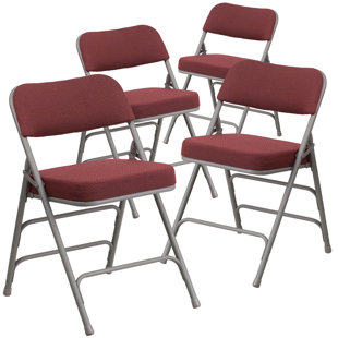Lot of 20 Heavy Duty Red Metal Folding Chairs 