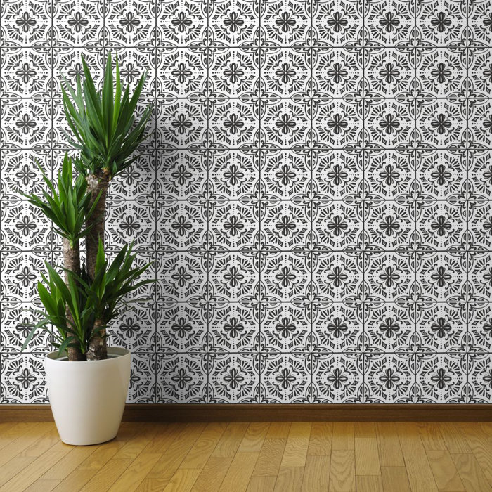 Ebern Designs Spanish Tile Removable Wallpaper Spanish Tile