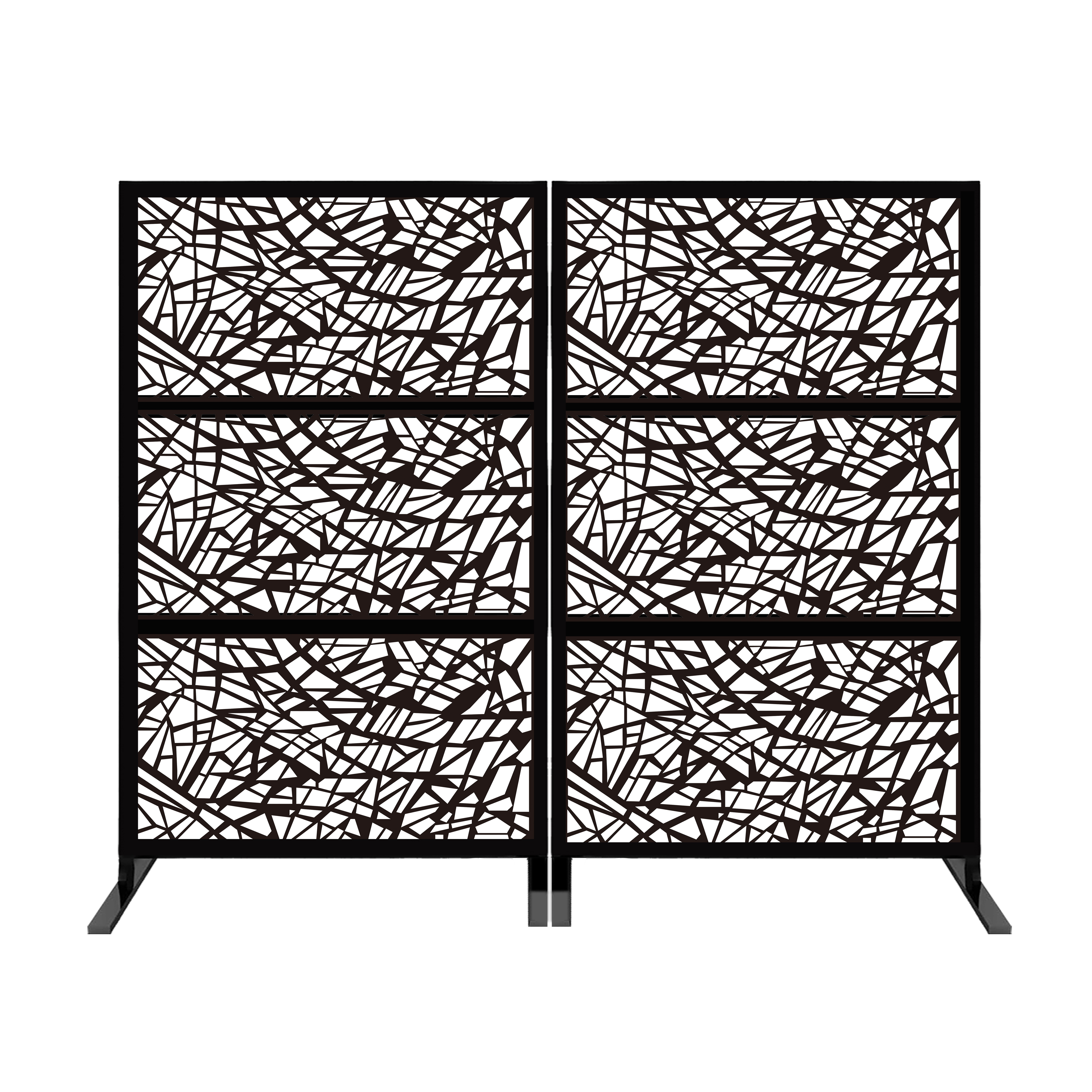 Porpora 6 5 Ft H X 4 Ft W Laser Cut Metal Privacy Screen Perigold