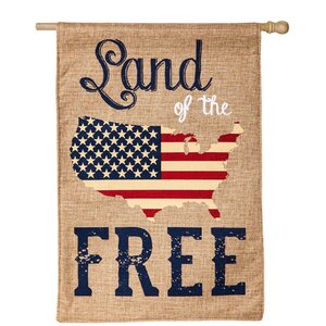 Land of the Free Vertical Flag