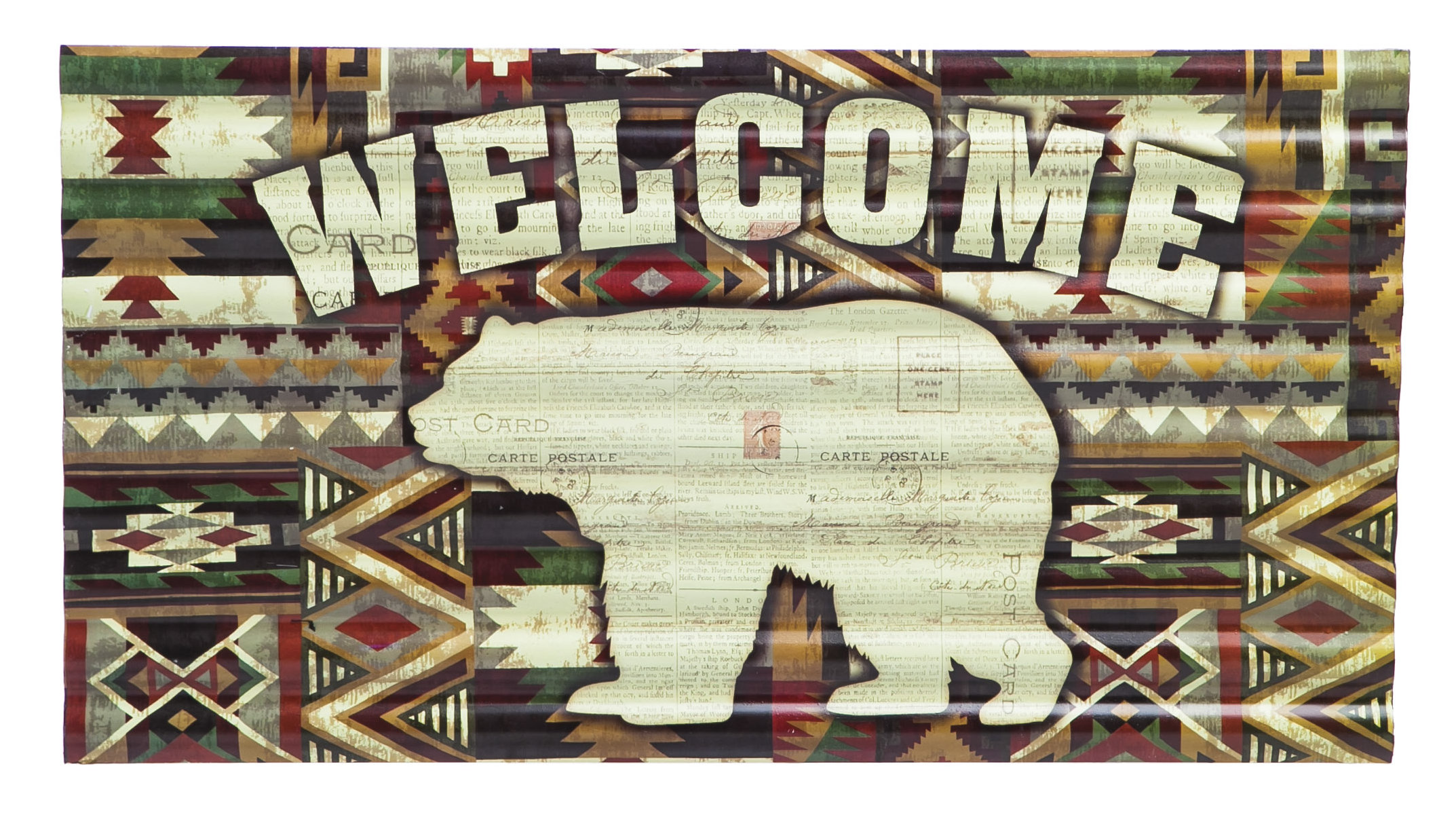 Loon Peak Welcome Bear Corrugate Wall Décor Wayfair