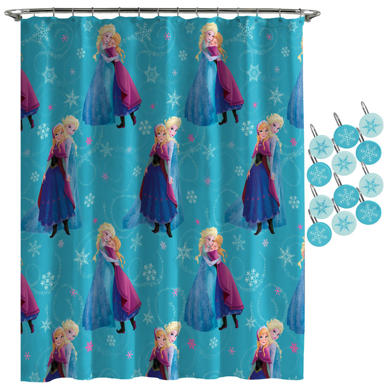 Disney Frozen Swirl Shower Curtain Wayfair