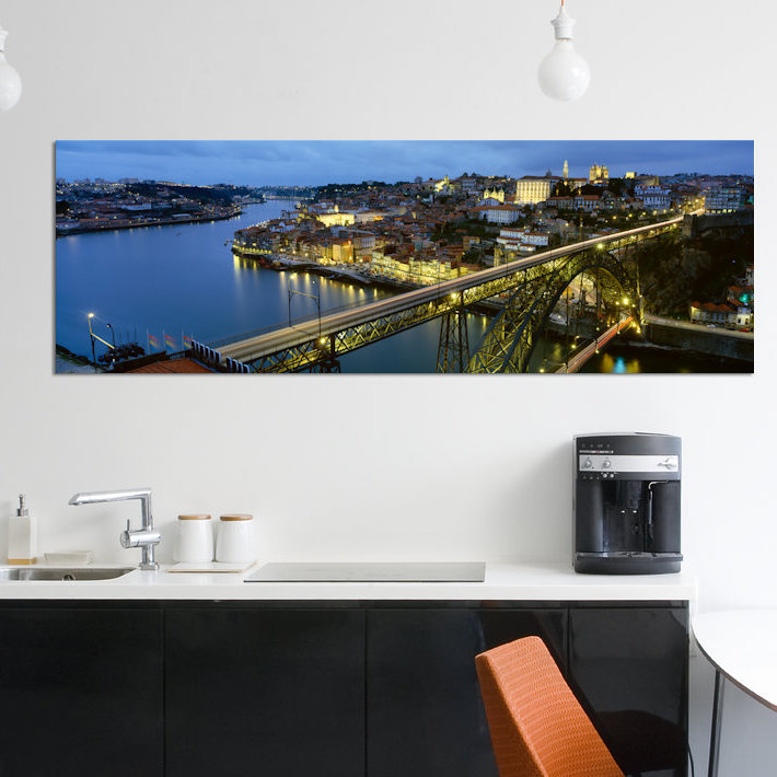 Dom Luis Bridge Canvas Art Print for Wall Decor Painting