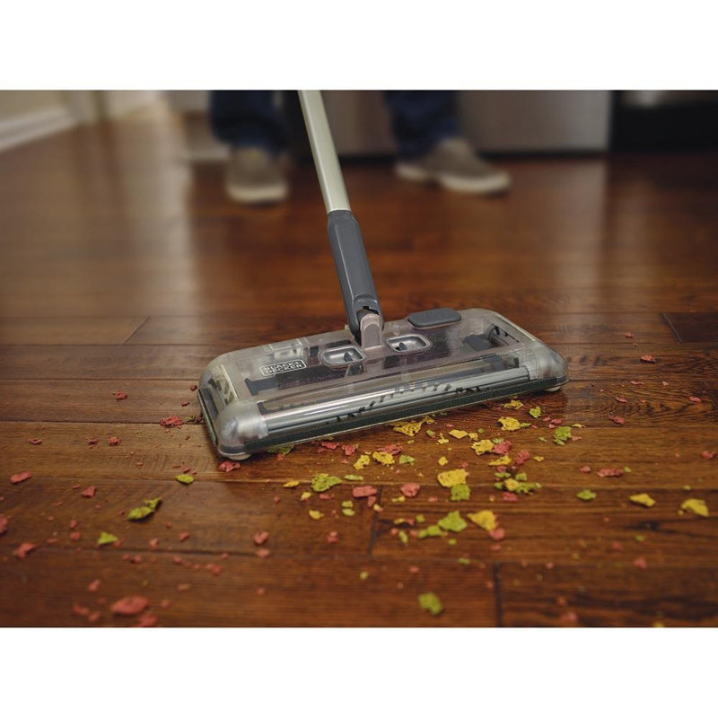 Black Decker 60 Minute Lithium Powered Floor Sweeper Wayfair
