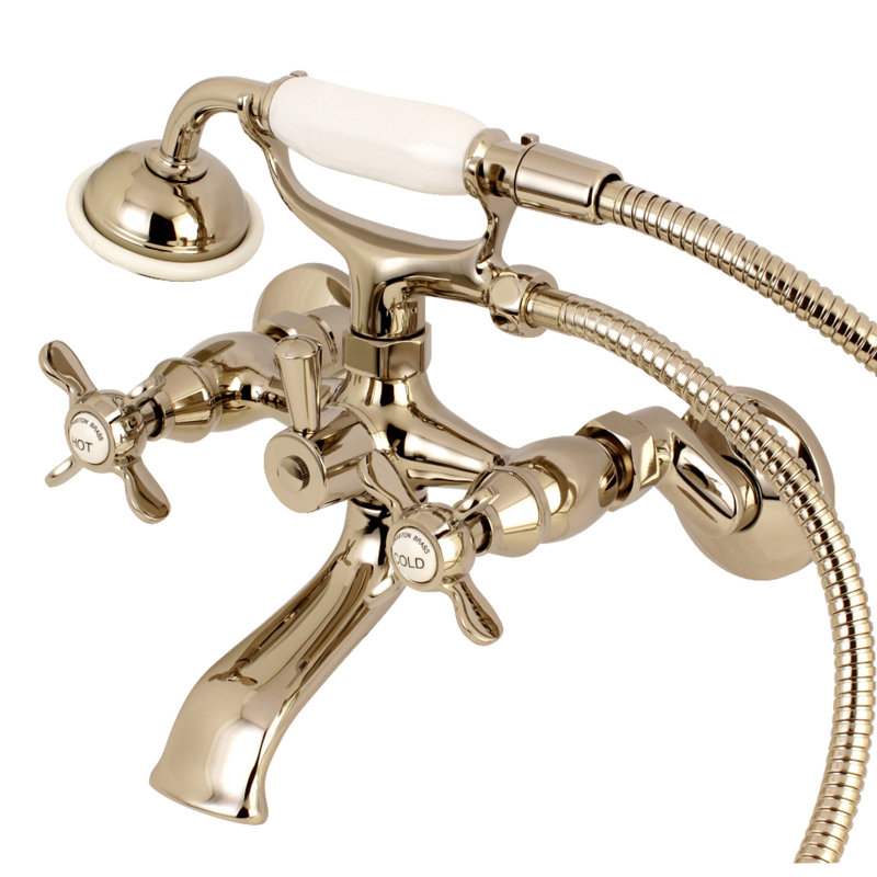 Kingston Brass Essex Double Handle Clawfoot Tub Faucet With Hand