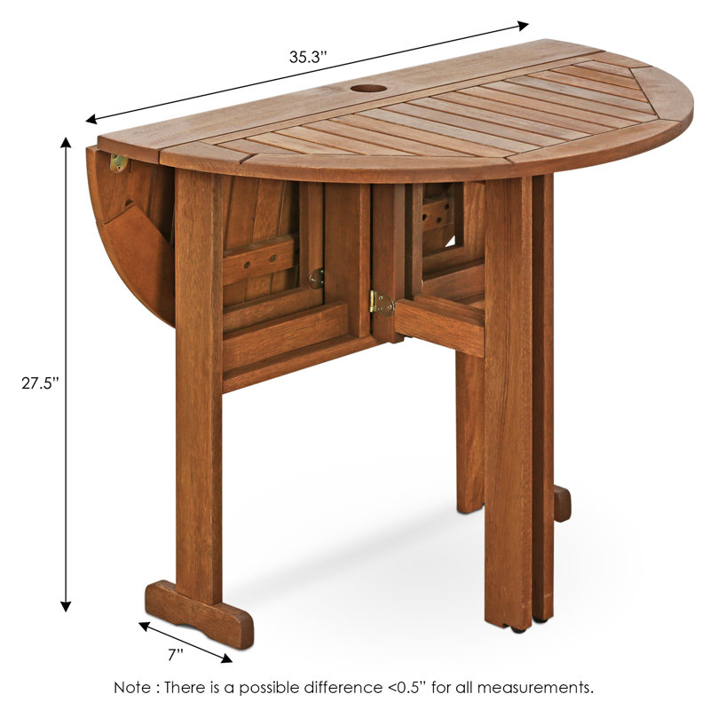 Arianna Folding Wood Dining Table