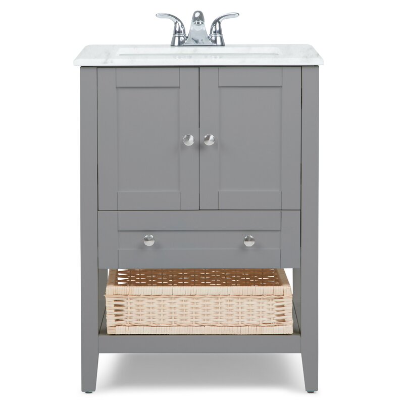 Highland Dunes Sandi 25 Single Bathroom Vanity Set Reviews Wayfair