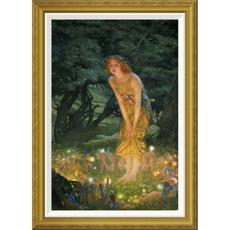 Global Gallery Midsummer Eve By Edward Robert Hughes Framed