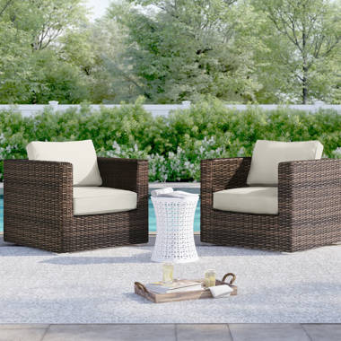 arlington swivel patio chair with cushions