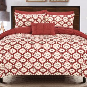 Cherryl 4 Piece Reversible Duvet Set