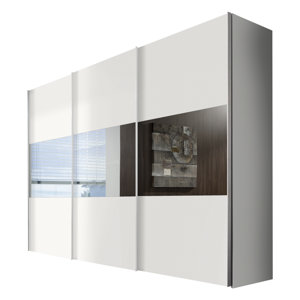 Schwebetürenschrank Solutions Bianco, 216 cm H ..