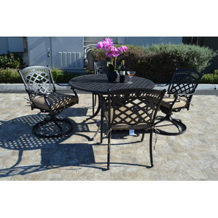Go to store & view more images Wildermuth 5 Piece Rocker Dining Set with Cushions by Fleur De Lis Living