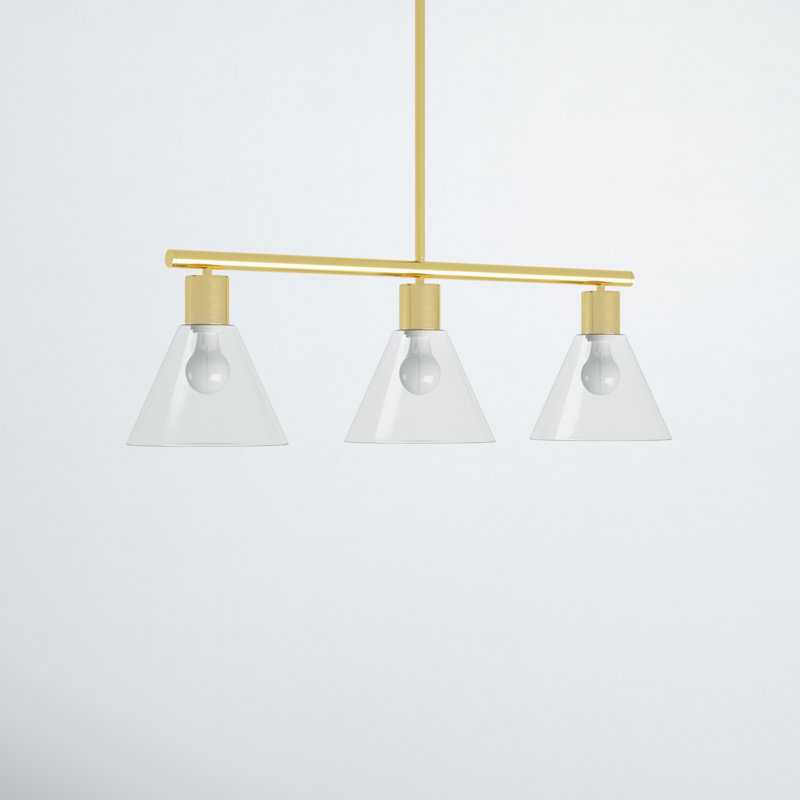Monica 3 - Light Kitchen Island Cone Pendant