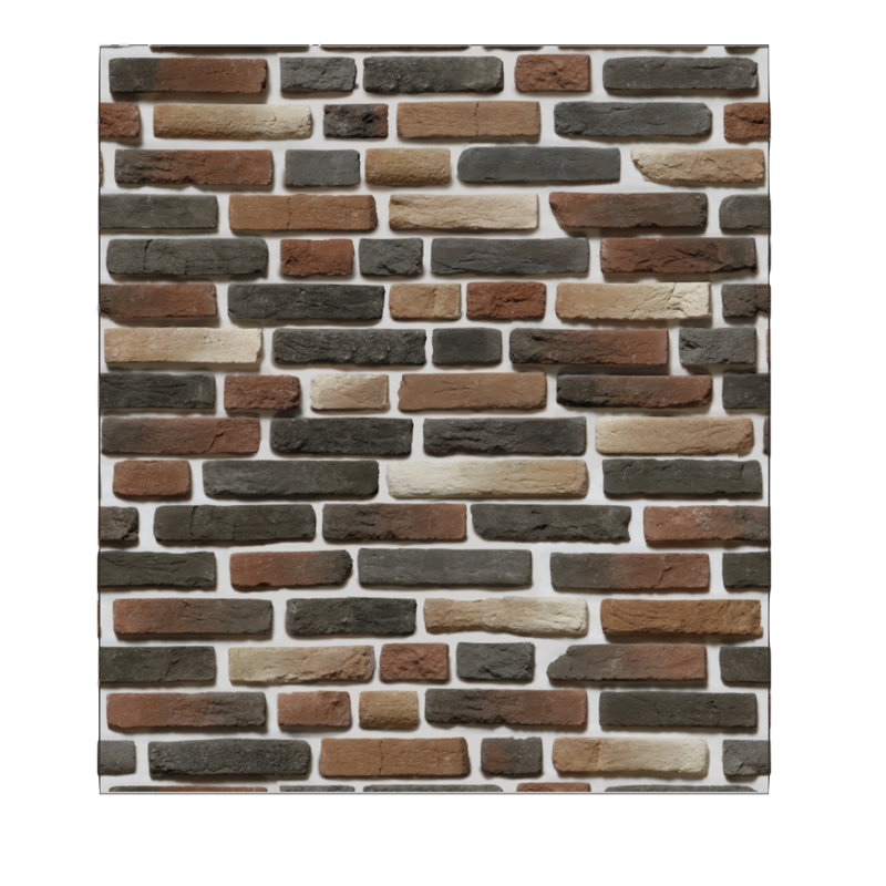 Dundee Deco Omalley Faux Bricks 30 L X 2 3 W 3d Embossed Peel