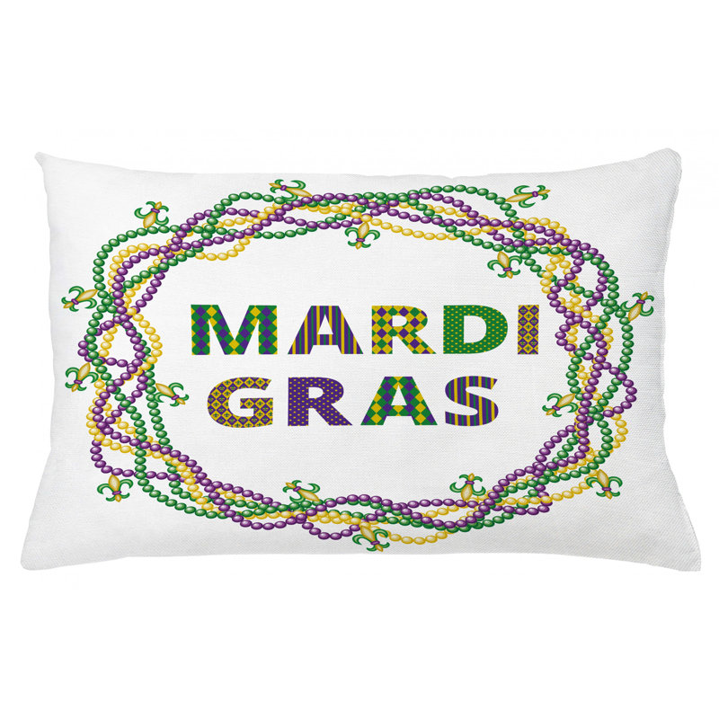 East Urban Home Mardi Gras Indoor Outdoor Throw Pillow Cover Wayfair