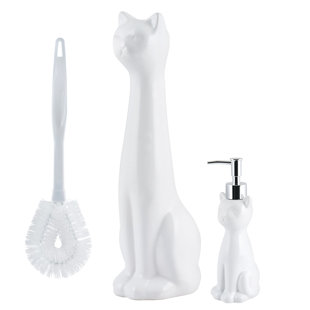 ceramic toilet brush and holder