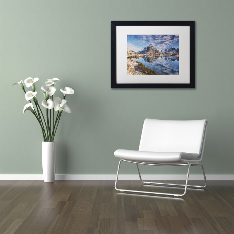 Trademark Art Mirror In The Fjord By Michael Blanchette Framed Photographic Print Wayfair