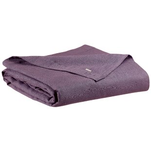 Heckett & Lane  Baumwoll Perkal Bettlaken zum Auflegen I Größe 160x260 cm  I Farbe Velvet Purple Lila Violett