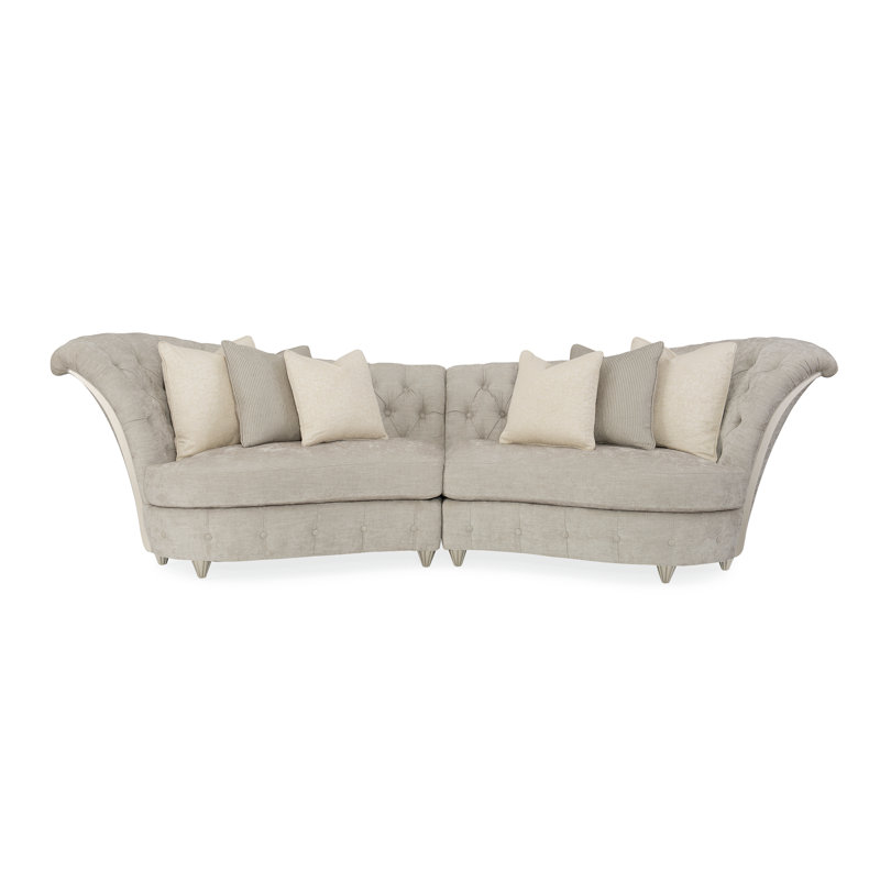 Caracole Compositions Chenille Curved Sectional Wayfair