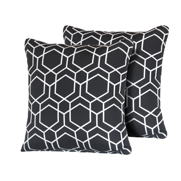 Wrought Studio Autry Hexagon Square Outdoor Throw Pillow Reviews