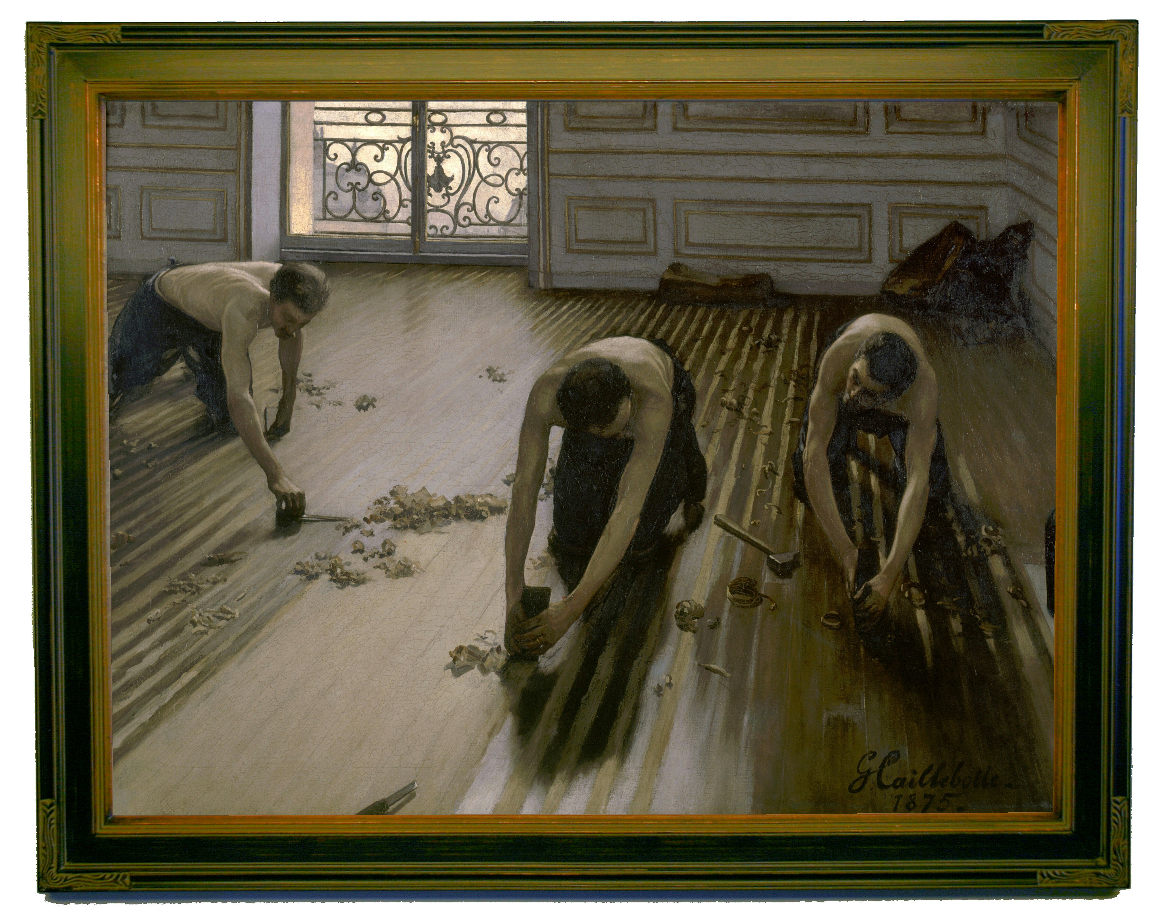 The Floor Scrapers 1875 By Gustave Caillebotte Framed Print On Canvas