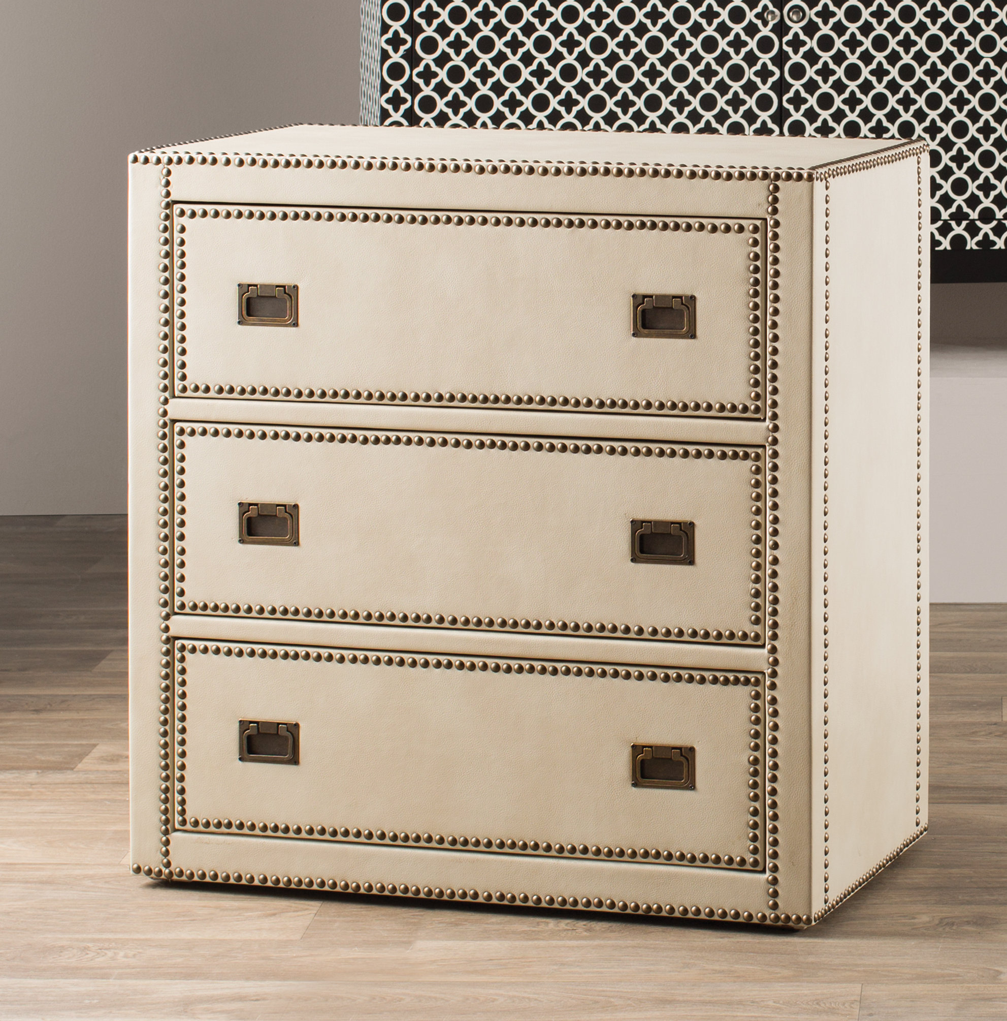 House Of Hampton Emmanuel Trunk Style 3 Drawer Accent Chest