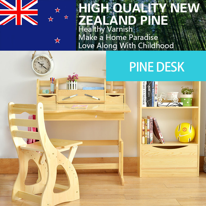 Harriet Bee Rollison Kids Study Desk And Chair Set With Kids Hutch